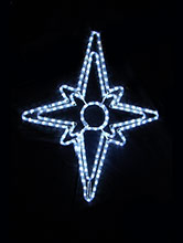 Фигурные световые изделия из дюралайта Звезда с белыми светодиодными (LED) лампами 70 см * 56 см м